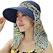 Ladies Summer Beach Cotton Big Brim Foldable Sun Floppy Sunblock Hat Hats Visor