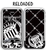 New Apple iPhone Designer Skin Removable Vinyl - Silver Star Reloaded