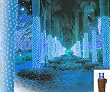 2' x 8' Blue LED Net Style Tree Trunk Wrap Christmas Lights - Brown Wire