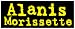 Alanis Morissette - Yellow on Black Logo - Sticker / Decal