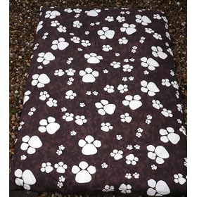 Linens Limited Bones Dog Pet Bed, Brown, Large
