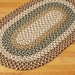 Fabric Natural Multi Braided Rug Size: Oval 42 x 66