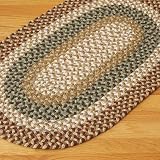read full review Fabric Natural Multi Braided Rug Size: Oval 42