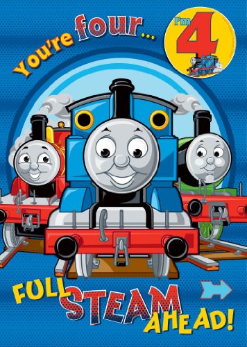 Thomas the Tank Engine Age 4 Birthday Card