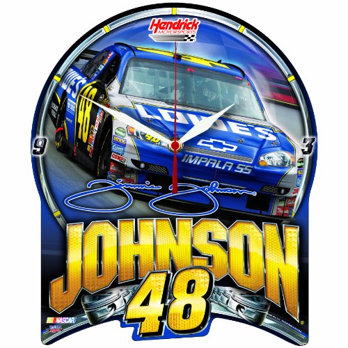 NASCAR Jimmie Johnson High Definition Clock