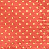 Caspari Set of 2 Dots Paper Cocktail Napkin Package, Orange and Gold