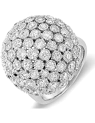 3.25 Carat (ctw) 14k White Gold Round Diamond Ladies Cocktail Ring