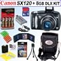 Canon PowerShot SX120IS 10MP Digital Camera + 8GB Deluxe Accessory Kit