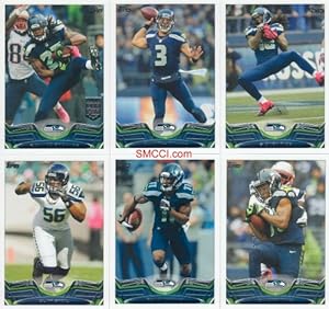 Seattle Seahawks 2013 Topps Complete Regular Issue 19 Card Team Set Including Russell Wilson, Marshawn, Sherman and More