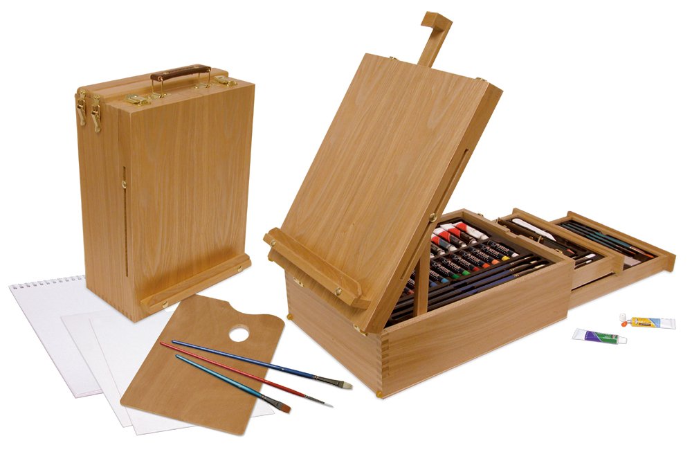 NEW Royal 104 Piece All Media Drawing Artist Easel Set Kit eBay