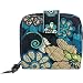 Vera Bradley Mini Zip Wallet In Mod Floral Blue