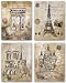 Paris Sites Set by Liz Jardine 11"x14" Art Print Poster