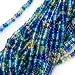 Czech Seed Beads Mix 11/0 "Lagoon" Blue Aquas One Half Hank
