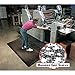 Wearwell Diamond Plate SpongeCote Safety Mat with Grit Works!, 2 ft W x 3 ft L, 15/16"