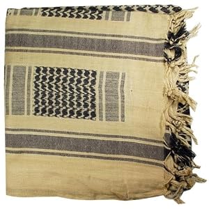 Shemagh, Sand Black (PF61035) Category: Camping and Outdoor Supplies by Proforce