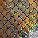 Big Fish Scale Gold Stretch Spandex 58 Inches Wide Fabric by The Yard (F.E.
