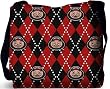 Ohio State Univ Plaid Tote Bag - 17 x 17 Tote Bag - Ohio State Buckeyes