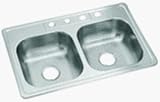 6-1/2 Deep Stainless Steel Double Bowl Sink