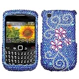 Juicy Flower Diamond Crystal Bling Protector Case for BlackBerry Curve 8520 ....