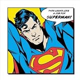 Poster / Kunstdruck Superman in der Größe (BxH): 40 x 40 cm