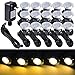 Yescom 15pcs LED Deck Light Outdoor Garden Mall Step Stair Yard Landscape Warm White Lamp Waterproof