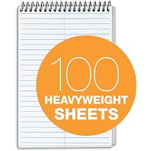 TOPS Docket Gold Classified Spiral Steno Book, Gregg Rule, 6 x 9 Inches, White, 100 Sheets per Pad (99708)