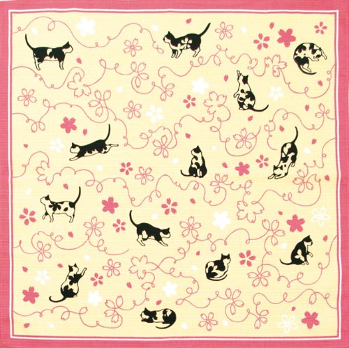 1 X Furoshiki-Traditional Japanese Wrapping Cloth (Cat)