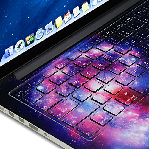 GMYLE Galaxy Pattern Keyboard Decals Skin Sticker for Macbook Pro 13 [US model] (Not fit for MacBook Pro 13 with Retina Display)