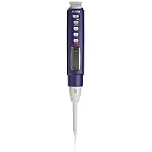 Wheaton W870902 Acura Electro 926 XS Micropipette, 0.1 - 2 microliters Volume, 0.01 microliters Graduation, < +/- 0.9% Maximum Inaccuracy, 10 microliters Ultra Tip, 4.8V