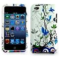 Diff�rents Designs de Coques de protection pour nouveau Ipod Touch 4� G�n�ration avec Camera convient pour 8Go 32Go 64Go (Fleur Bleue)