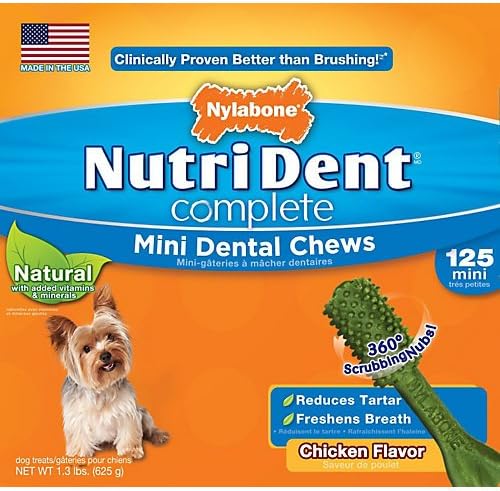 Nutri Dent Complete Chicken Mini Dog Chew 125ct