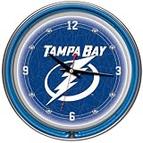 Best Quality NHL Tampa Bay Lightning Neon Clock - 14 inch Diameter