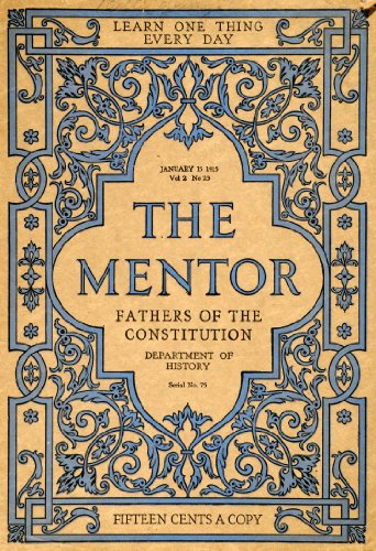 1915 Cover The Mentor January Art Nouveau Illustration Border Design Lithograph - Original Cover
