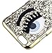 iPhone 6 Plus Case,Inspirationc Eyelash Bling Bling Hard Case Cover for Apple iPhone 6 Plus 5.5 Inch--Gold