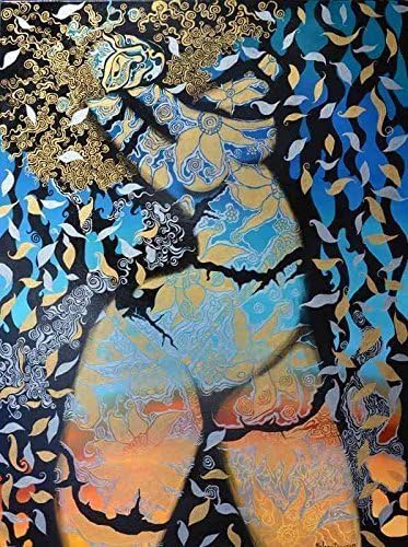 Golden Venus II - Original. Abstract, Creative, Original painting