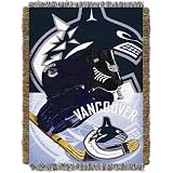 Vancouver Canucks NHL Woven Tapestry Throw Blanket (Home Ice Advantage) (48x60")