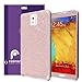 Fosmon SHINING-DIAMOND Front + Back Protective Skin with Clear Screen Protector Shield for Samsung Galaxy Note 3 / Note III (Pink)