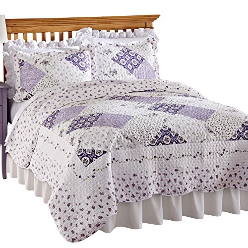 Wilmington Reversible Floral Patchwork Quilt, Multi, King