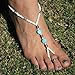 Susenstone®Turquoise Beads Beaded stretch Barefoot Sandal Foot Jewelry Anklet Chain