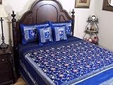 5p Indian Bedding Bedspread Coverlet Bed Cover Queen