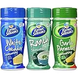 Kernel Season's Popcorn Seasoning Variety Pack of 3 Ranch Parmesan & Garlic and White Cheddar