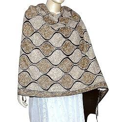 Winter Accessory Kashmir Sozuni Embroidered Wool Shawl 28 x 75 inches (ebsp019)
