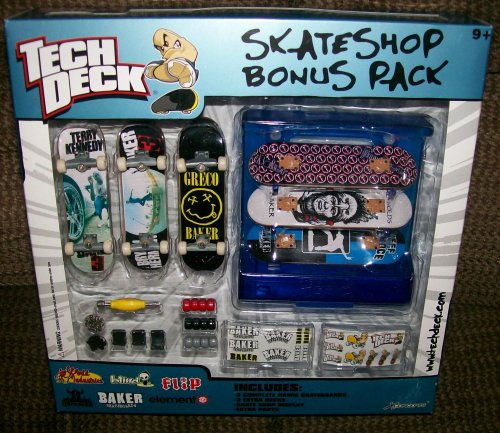 Childrens Toyshop  Toys : Baker Tech Deck Skate Boards 6 Pack Baker
