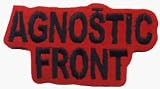 Agnostic Front - Red, Black & White Logo - Embroidered Iron On or Sew On Patch