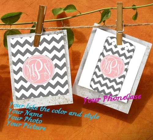 Gray Quatrefoil Crossing Pattern & Hot Pink Circle Monogram White Initials Personalized Custom Best White Plastic Case for Fire Phone