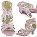Generation Y Girls Dress Sandals Rhinestone Glitter Cutout Pageant High Heels