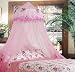 Triple Lace Ruffle Princess Pink Canopy