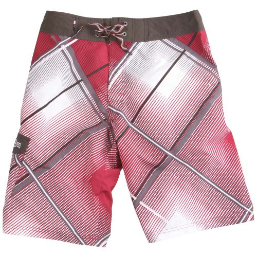 PLUSMINUS Herren BOARDSHORTS SUNNY, BIG CHECK cardinal red, S, 53357-101 Preisvergleich
