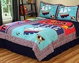Pirates Treasure Full/Queen Quilt & Sham Set by Pem America