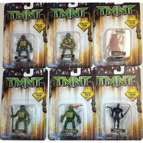 Teenage Mutant Ninja Turtles 2" Figures Set Leonardo, Raphael, Michaelangelo, Donatello, Splinter and Foot Ninja